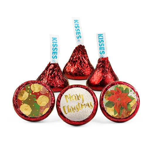 Christmas Holly Hershey's Kisses - JustCandy.com