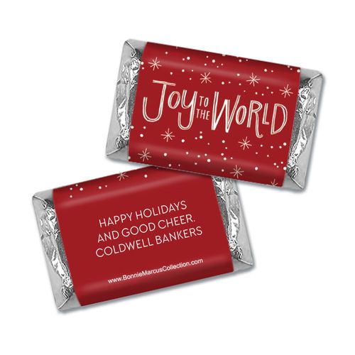 Personalized Bonnie Marcus Christmas Joy to the World Mini Wrappers Only