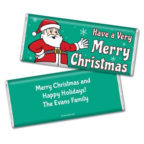 Christmas Personalized Chocolate Bar Have a Merry Christmas Santa