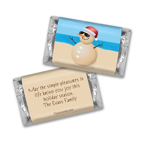 Happy Holidays Personalized Hershey's Miniatures Beach Wishes