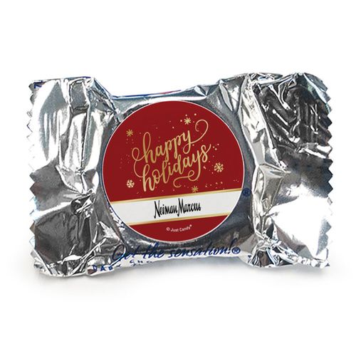 Personalized Happy Holidays Add Your Logo York Peppermint Patties - pack of 70