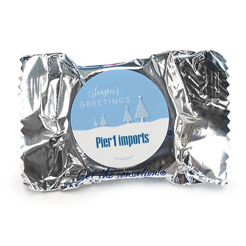 Personalized Christmas Frosty Pines York Peppermint Patties