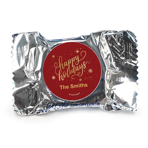 Personalized Happy Holidays York Peppermint Patties