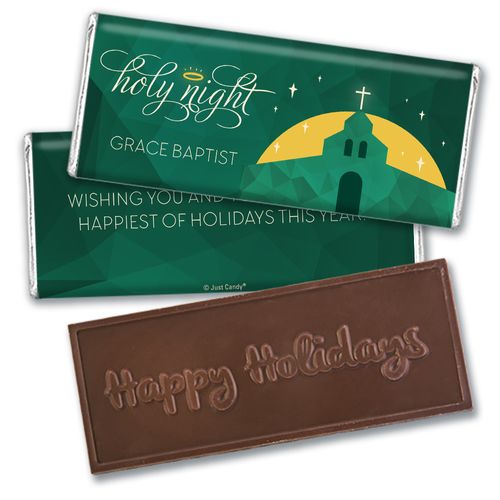 Personalized Christmas Holy Celebration Embossed Chocolate Bar