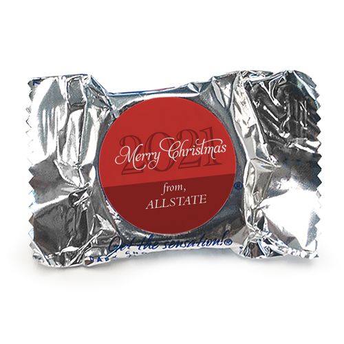 Personalized Merry Christmas York Peppermint Patties