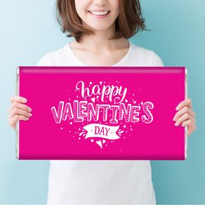 Personalized Valentine's Day Hearts and Hugs Giant 5lb Hershey's Chocolate Bar
