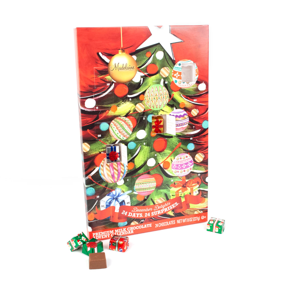 Madelaine Christmas Tree Advent Calendar Bulk Candy JustCandy com