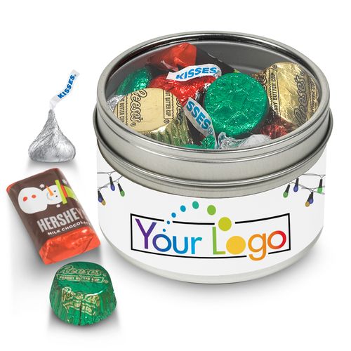 Personalized Add Your Logo' Hershey's Holiday Tin