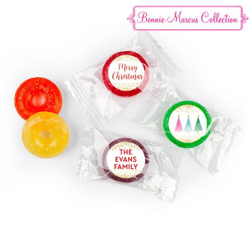 Personalized Bonnie Marcus Christmas Shimmering Pines Life Savers 5 Flavor Hard Candy