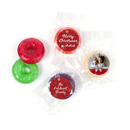 Personalized Christmas Welcoming Joy Life Savers 5 Flavor Hard Candy