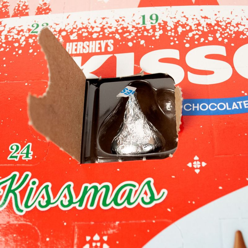 Hershey's Kisses Holiday Advent Calendar Bulk Candy - JustCandy.com
