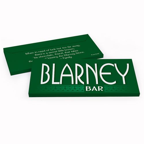 Deluxe Personalized St. Patrick's Day Blarney Bar Chocolate Bar in Gift Box