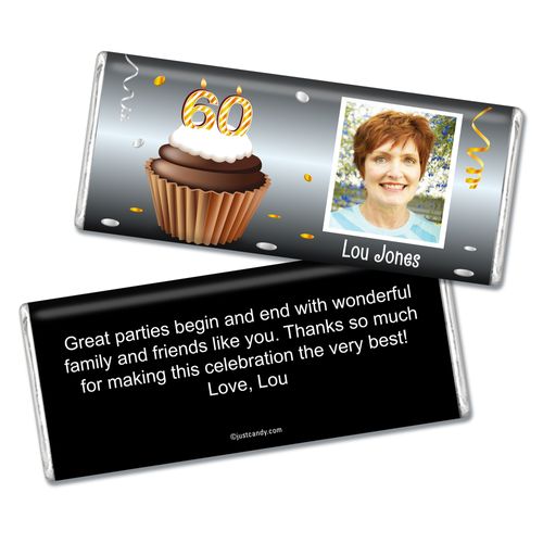 Personalized 60th Birthday Milestones Hershey's Hershey's Milk Chocolate Bar & Wrapper