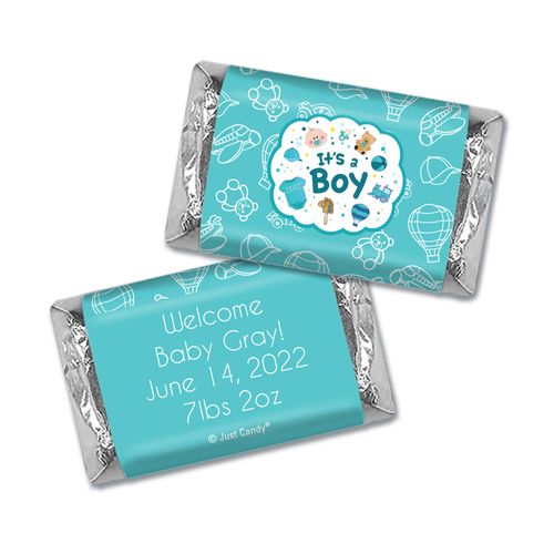Personalized Juliana Da Costa Birth Announcement It's a Boy Bundle of Joy Mini Wrappers Only