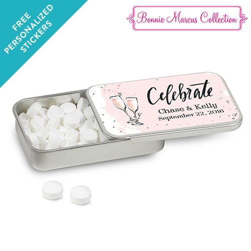 Bonnie Marcus Collection Personalized Mint Tin The Bubbly Custom Wedding Favor