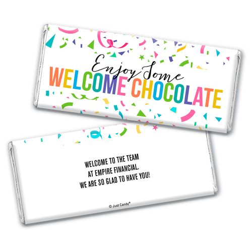 Personalized Work Welcome Chocolate Bar & Wrapper