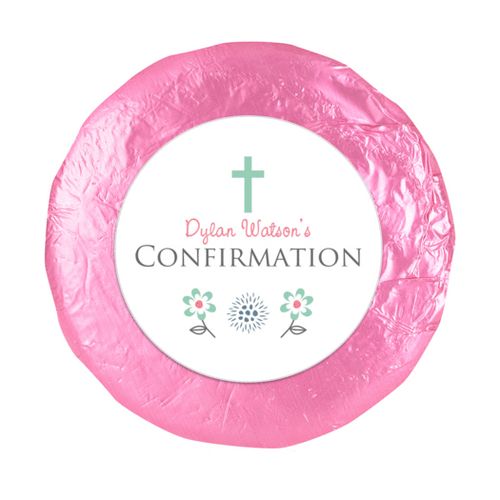 Confirmation 1.25" Sticker Blooming Flowers (48 Stickers)