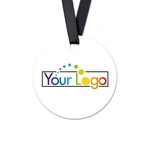 Personalized Round Add Your Logo Favor Gift Tags (20 Pack)