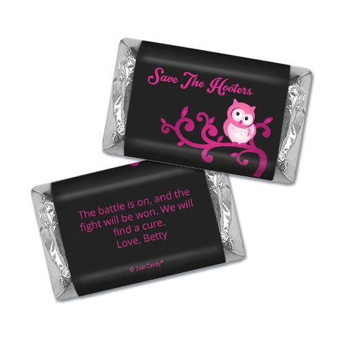 Personalized Breast Cancer Awareness Save the Hooters Mini Wrappers Only