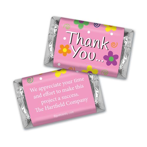 Thank You Personalized Hershey's Miniatures Daisies