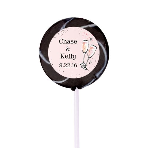 Bonnie Marcus Collection Personalized Small Swirly Pop The Bubbly Custom Wedding Favor (24 Pack)