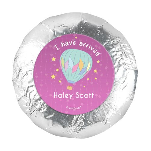 Personalized Girl Birth Announcement I Have Arrived 1.25in Stickers (48 Stickers)