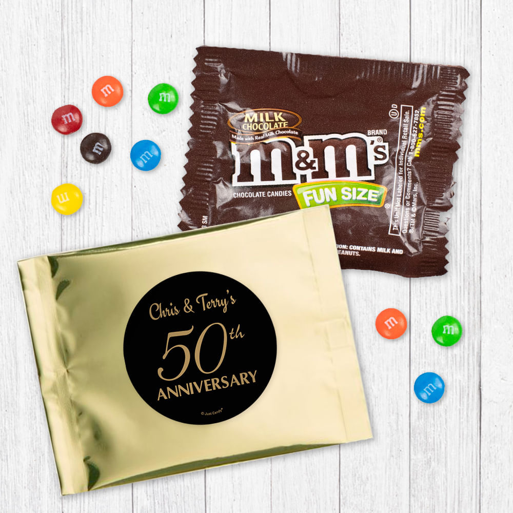 M&M'S Milk Chocolate Assortment Bulk Fun Size Halloween Candy 50
