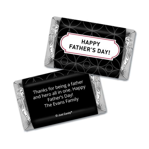 Personalized Father's Day Hershey's Miniatures Wrappers Trellis Pattern