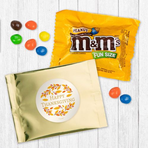 Personalized Thanksgiving Giving Thanks Peanut M&Ms