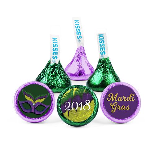 Personalized Mardi Gras Masquerade Hershey's Kisses