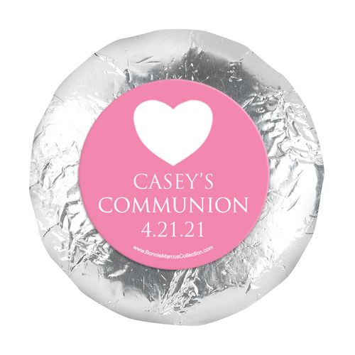 Personalized Girl First Communion Religious Symbols 1.25" Stickers (48 Stickers)