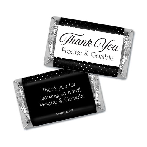 Personalized Thank You Pin Dots Hershey's Miniature Wrappers Only