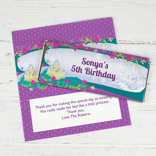 Birthday Frozen Theme Personalized Hershey's Chocolate Bar Wrappers