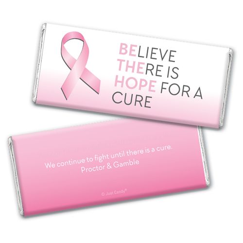 Personalized Breast Cancer Awareness Be the Hope Chocolate Bar Wrappers Only