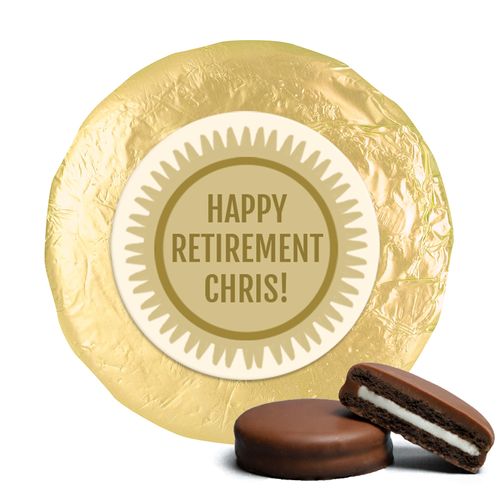 Personalized Bonnie Marcus Collection Retirement Certificate Belgian Chocolate Covered Oreos (24 Pack)