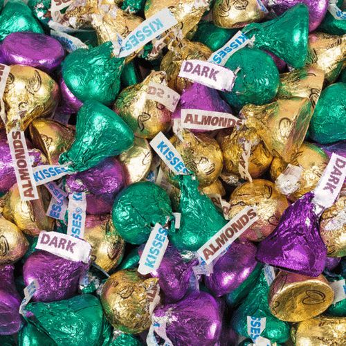 Hershey's Kisses Mardi Gras Mix