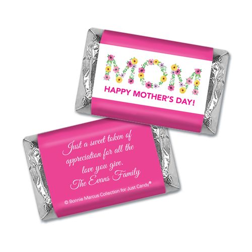 Personalized Bonnie Marcus Mother's Day Hershey's Miniatures Wrappers Flowers