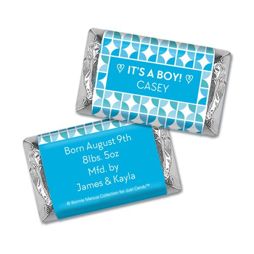Bonnie Marcus Collection Personalized Hershey's Miniature It's a Boy Hearts Birth Announcement
