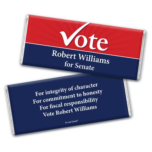 Election Campaigns Personalized Chocolate Bar Wrappers Election Vote Yes