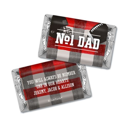 Personalized Father's Day Football Dad Hershey's Miniatures