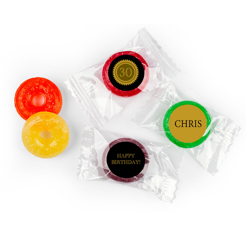 Personalized Milestones 30th Birthday 5 Flavor Hard Candy - JustCandy.com