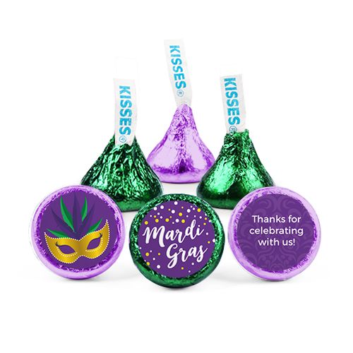 Personalized Mardi Gras Big Easy Hershey's Kisses