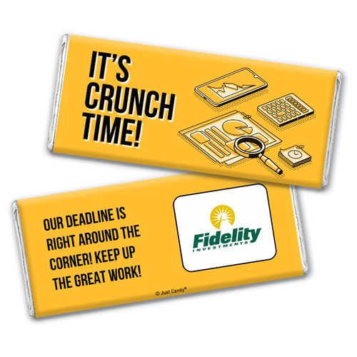 Personalized Logo It's Crunch Time Chocolate Bar & Wrapper