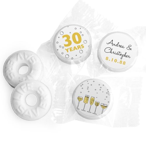 Personalized Anniversary Cheers to Love Life Savers Mints