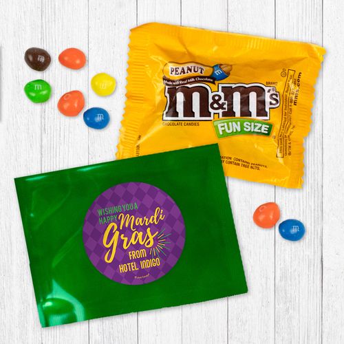 Personalized Happy Mardi Gras Peanut M&Ms