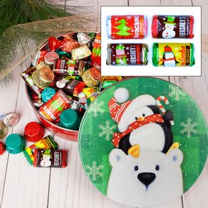 1lb Hershey's Holiday Mix Christmas Gift Tin - All Designs