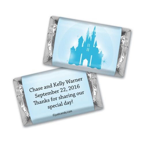 Wedding Favor Personalized Hershey's Miniatures Wrappers Magic Kingdom Theme