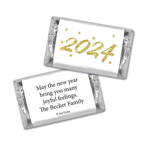 Personalized New Years Dots HERSHEY'S MINIATURE Wrappers