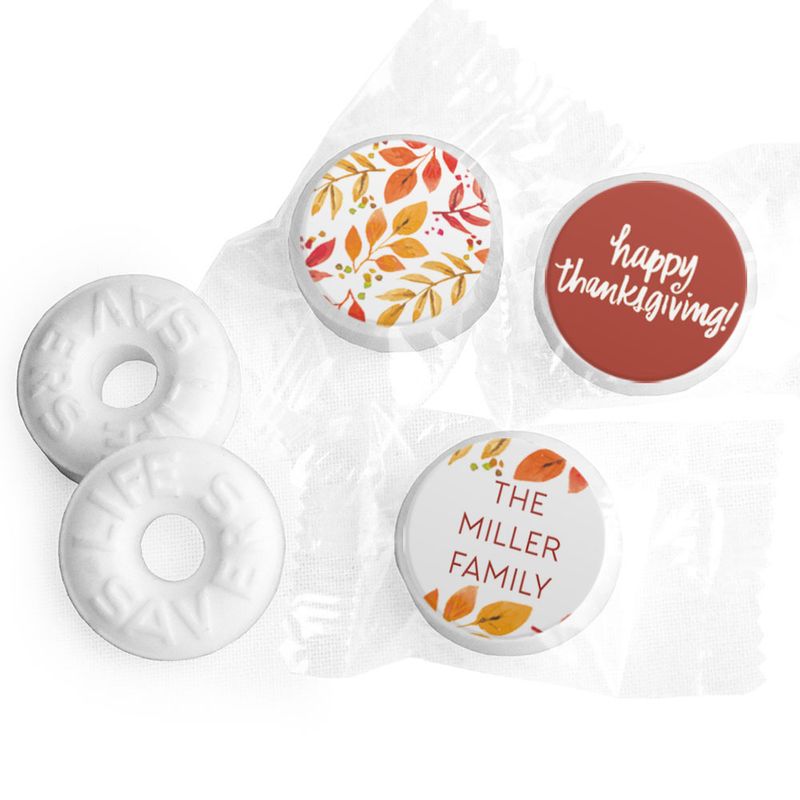 Personalized Bonnie Marcus Thanksgiving Fall Foliage Life Savers Mints ...