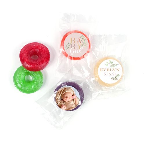 Baby Shower Personalized LifeSavers 5 Flavor Hard Candy Baby Girl